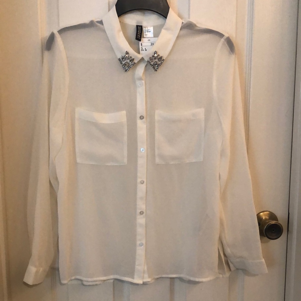 NWT H&M Sheer Blouse